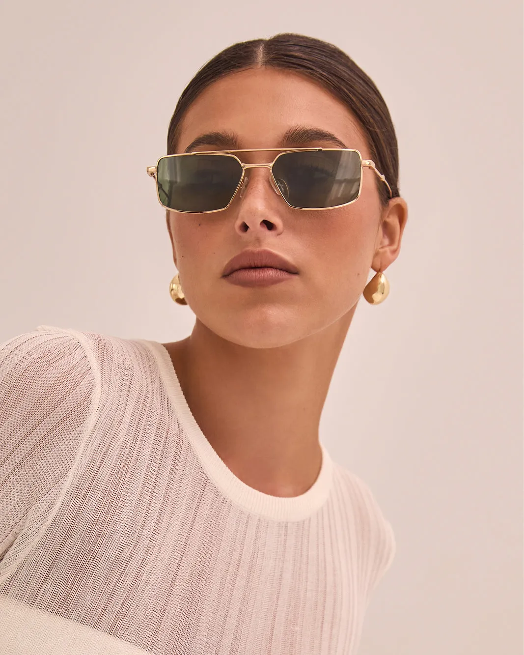 THE BARBARA - LIGHT GOLD-GREEN sold by Banbe Eyewear product image thumbnail 4