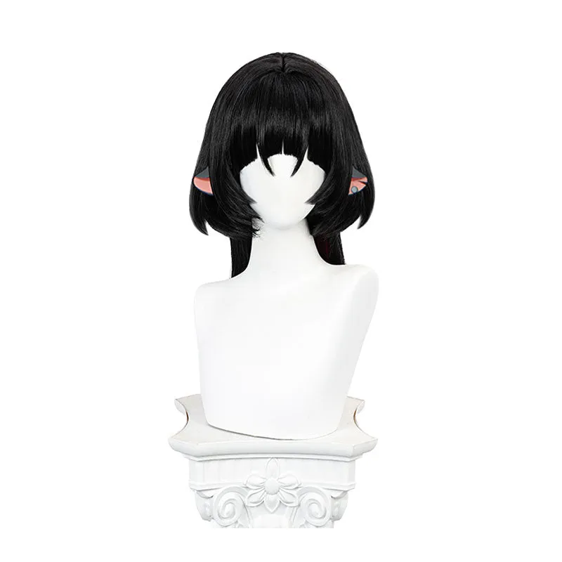 Zenless Zone Zero Jane Doe Black mixed Red Long Cosplay Wig sold by Lemail wig product image thumbnail 3