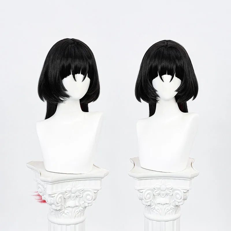 Zenless Zone Zero Jane Doe Black mixed Red Long Cosplay Wig sold by Lemail wig product image thumbnail 4