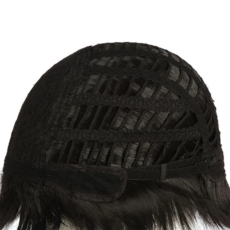 Anime Attack on Titan Levi Captain Short Straight Black Cosplay Wigs sold by L-email wig product image thumbnail 5