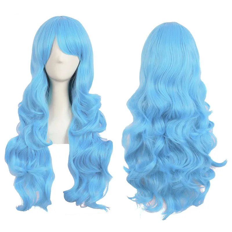 21 Colors Long Curly Anime Cosplay Wigs-P sold by Lemail wig