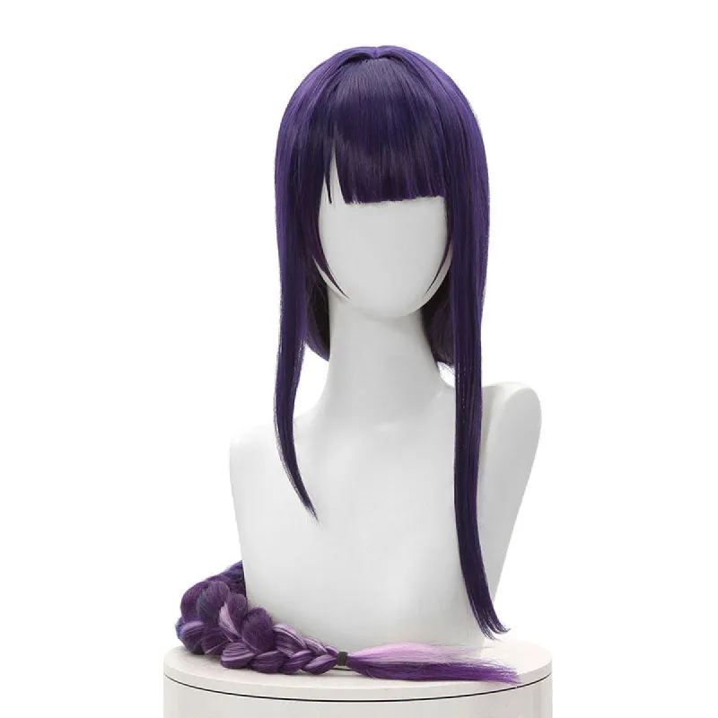 100cm Purple Genshin Impact Raiden Shogun Cosplay Wig sold by Lemail wig