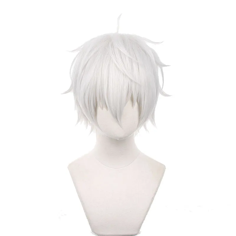 Blue Lock Seishiro Nagi Silver White Cosplay Wig sold by Lemail wig product image thumbnail 2