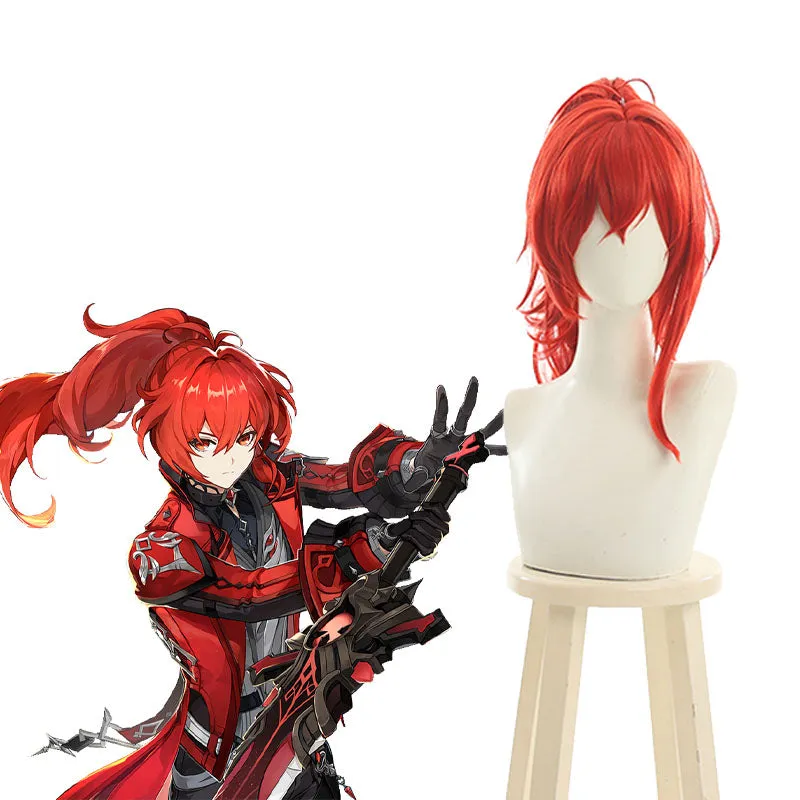 Genshin Impact Diluc Red Cosplay Wigs sold by L-email wig