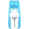 Hatsune Miku Mesmerizer Blue Halloween Cosplay Costume And Long Wig Kit sold by Lemail wig