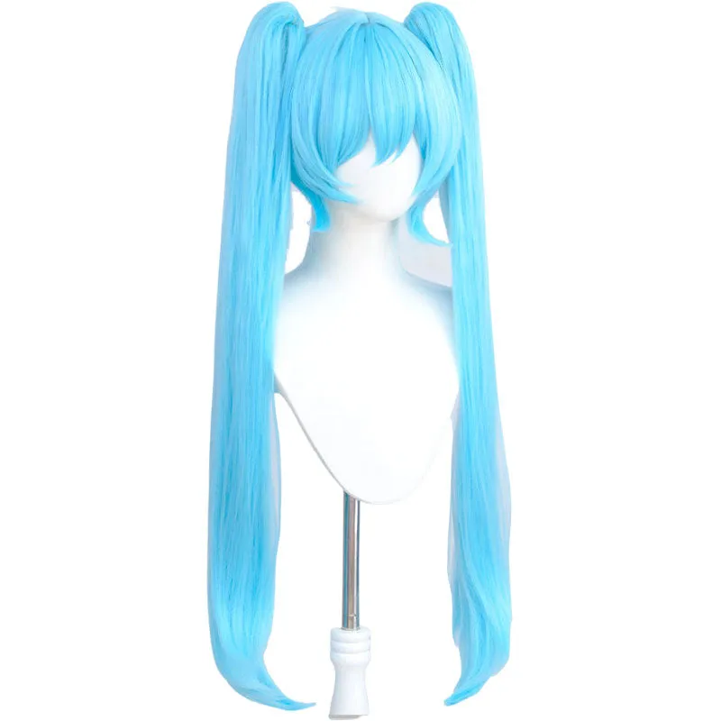 Hatsune Miku Mesmerizer Blue Halloween Cosplay Costume And Long Wig Kit sold by Lemail wig product image thumbnail 4