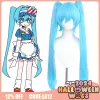 Hatsune Miku Mesmerizer Blue Halloween Cosplay Costume And Long Wig Kit sold by Lemail wig