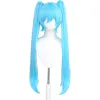 Hatsune Miku Mesmerizer Blue Halloween Cosplay Costume And Long Wig Kit sold by Lemail wig