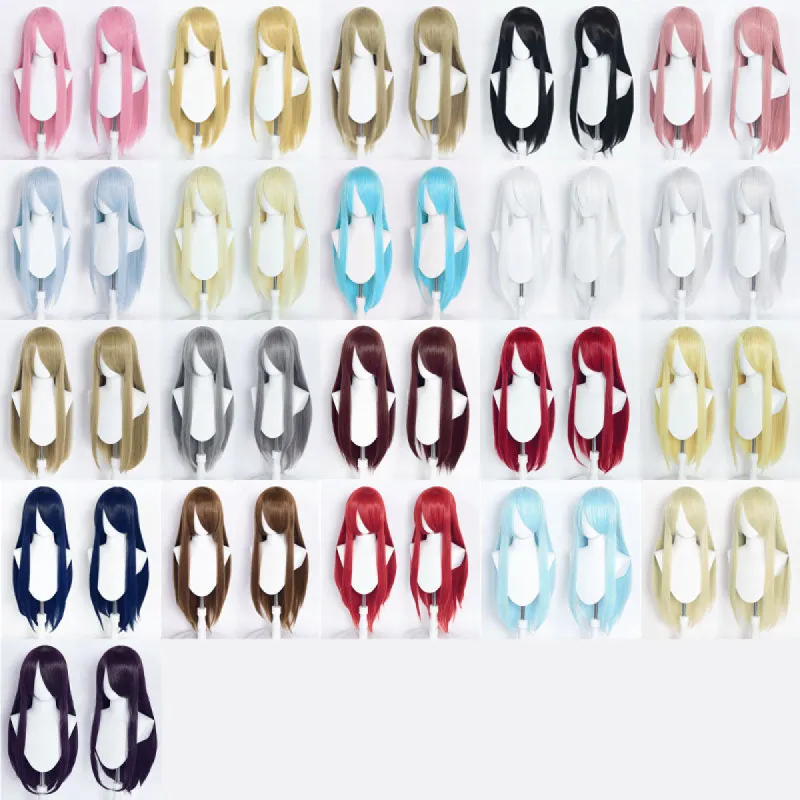 21 Colors 80cm Long Straight Colorful Cosplay Wigs made by Lemail wig