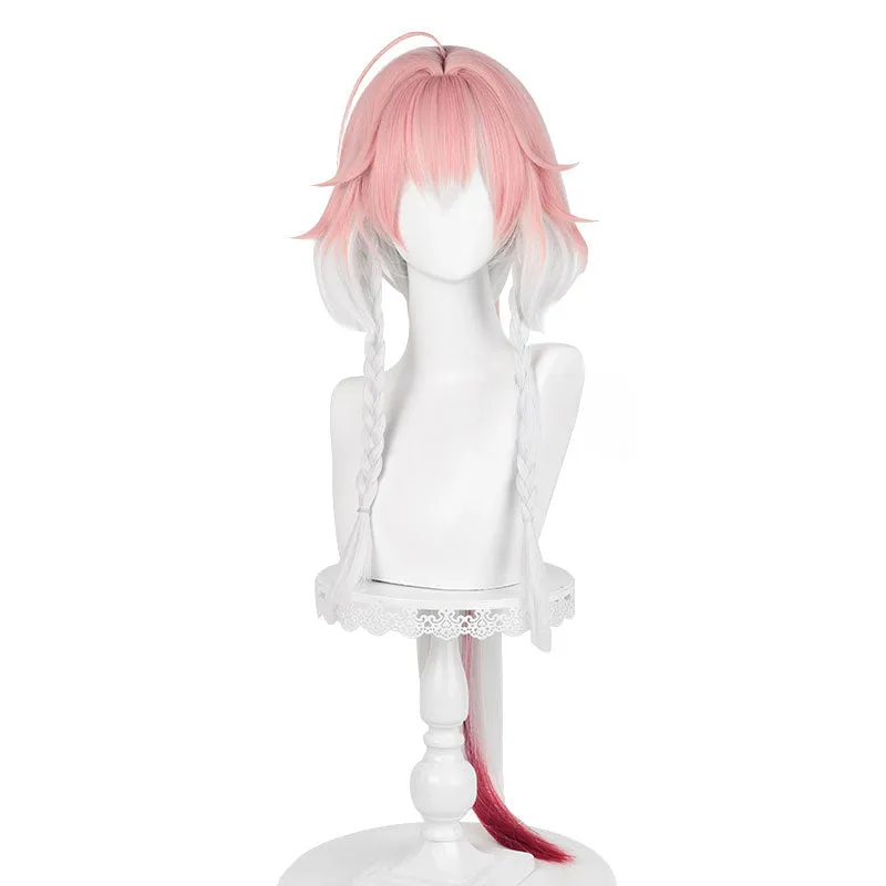 Wuthering Waves Changli Pink mixed White Cosplay Wig sold by Lemail wig product image thumbnail 3