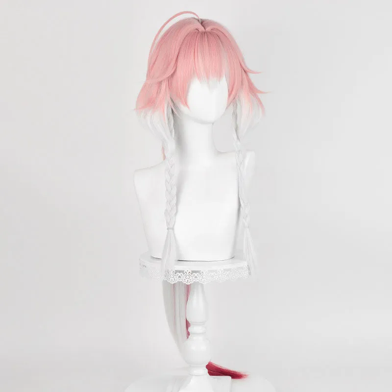 Wuthering Waves Changli Pink mixed White Cosplay Wig sold by Lemail wig product image thumbnail 5