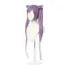Game Genshin Impact Keqing Long Mixed Purple Ponytail Cosplay Wigs With Ears sold by Lemail wig
