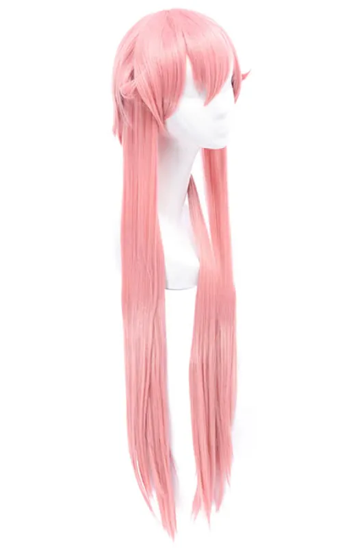 80cm Pink Gasai Yuno Long Cosplay Wigs sold by Lemail wig