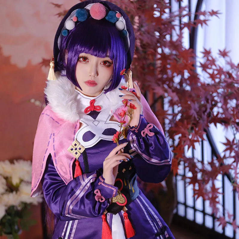 Game Genshin Impact Yunjin Purple Long Cosplay Wigs sold by Lemail wig