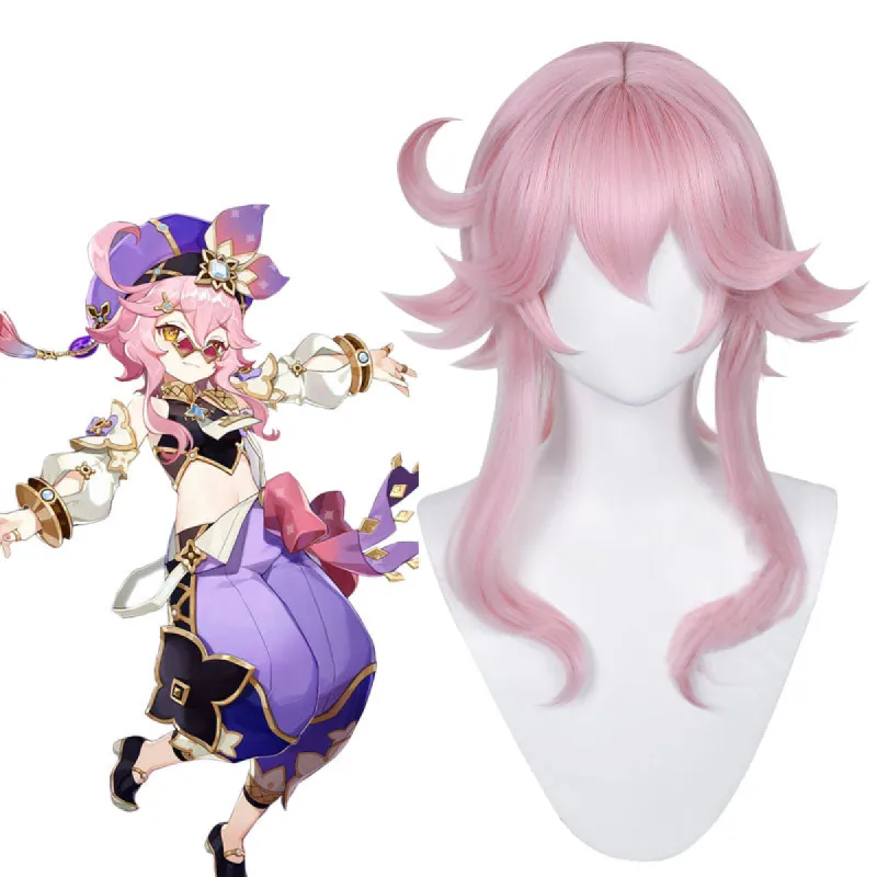 55cm Pink Game Genshin Impact Sumeru Dori Cosplay Wigs sold by Lemail wig