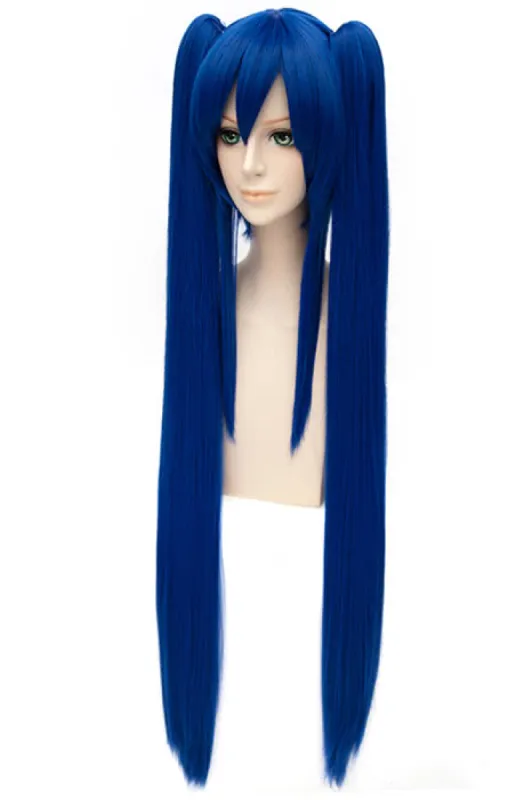 100cm Long Blue Fairy Tail Wendy Marvell Cosplay Wigs made by Lemail wig