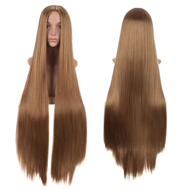 14 Colors 100 cm Long Straight Cosplay Wigs-C sold by Lemail wig