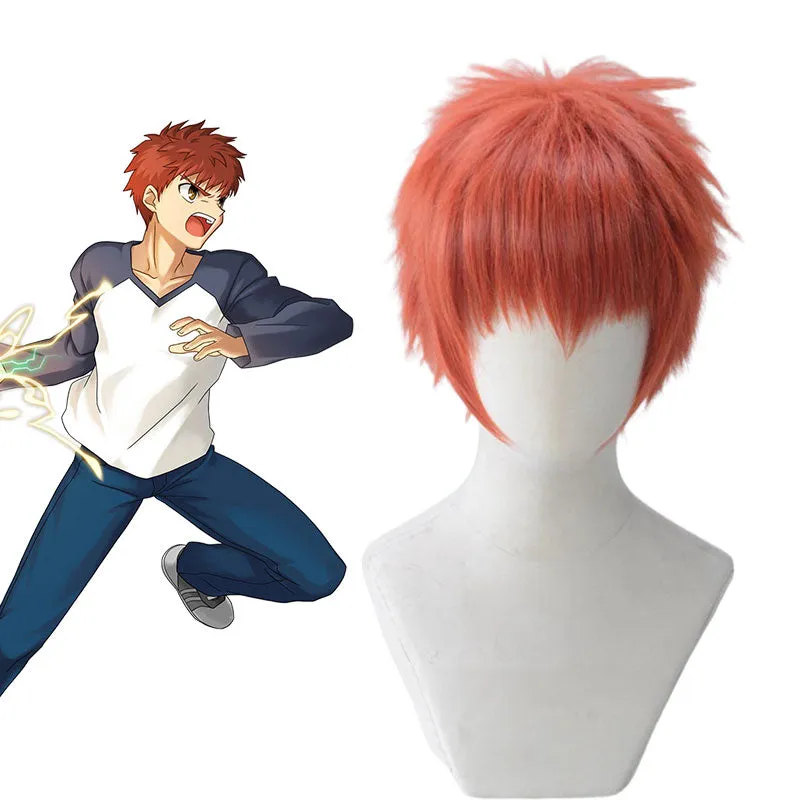 Fate Stay Night Shirou Emiya Red Cosplay Wig sold by Lemail wig