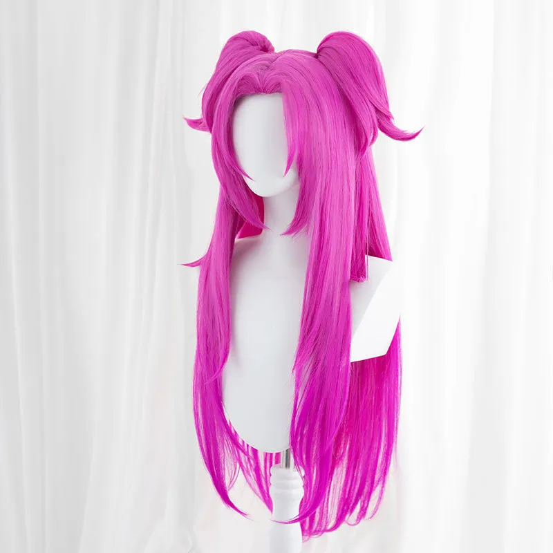 LOL Heartsteel Alune Dark Pink Gradient Purple Cosplay Wig sold by Lemail wig product image thumbnail 5