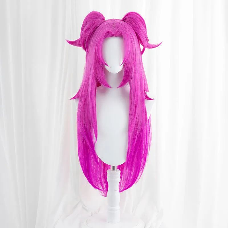 LOL Heartsteel Alune Dark Pink Gradient Purple Cosplay Wig sold by Lemail wig product image thumbnail 4