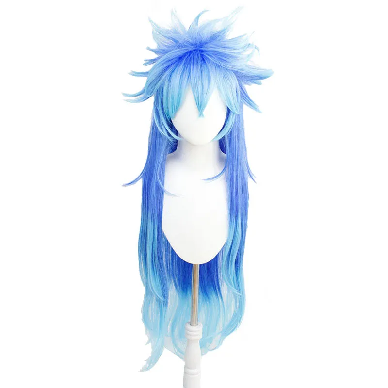 Twisted-Wonderland Mermaid Idia Long Blue Cosplay Wigs sold by Lemail wig product image thumbnail 2