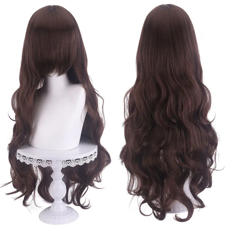 19 Colors Anime Long Curly High Quality Cosplay Wigs-A sold by Lemail wig