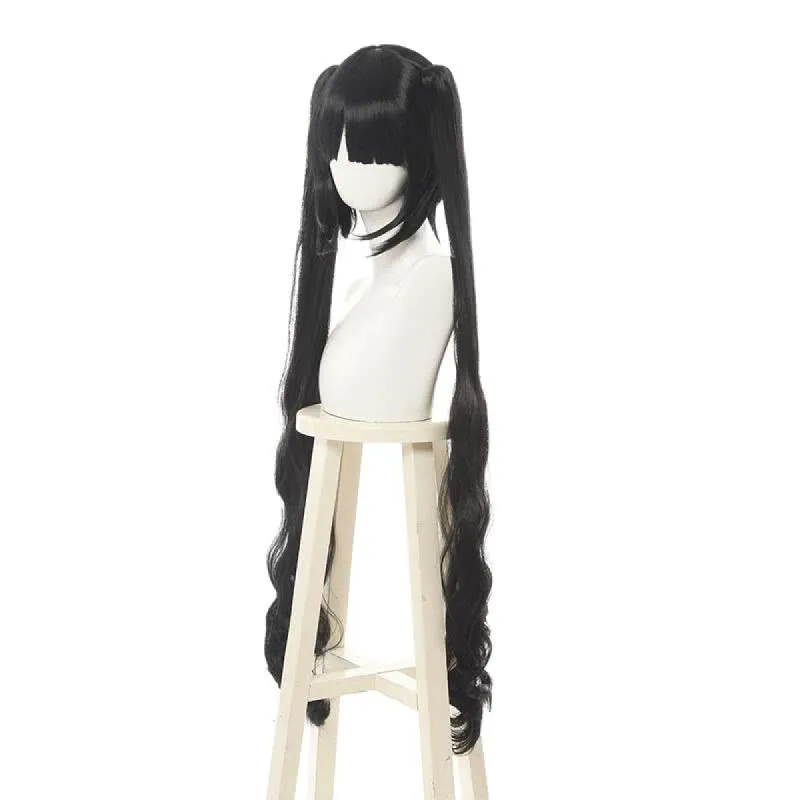Danmachi/Is It Wrong to Try to Pick Up Girls in a Dungeon Hestia Long Black Curly Ponytail Cosplay Wigs sold by Lemail wig