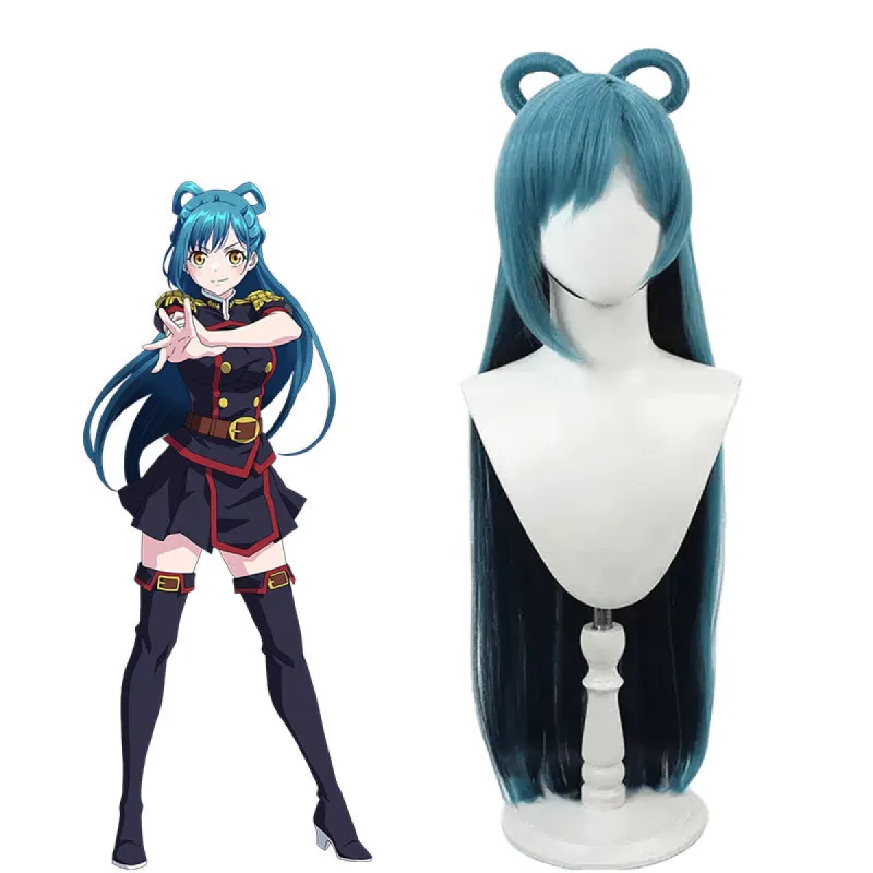 Chained Soldier Azuma Himari Blue Cosplay Wig sold by Lemail wig