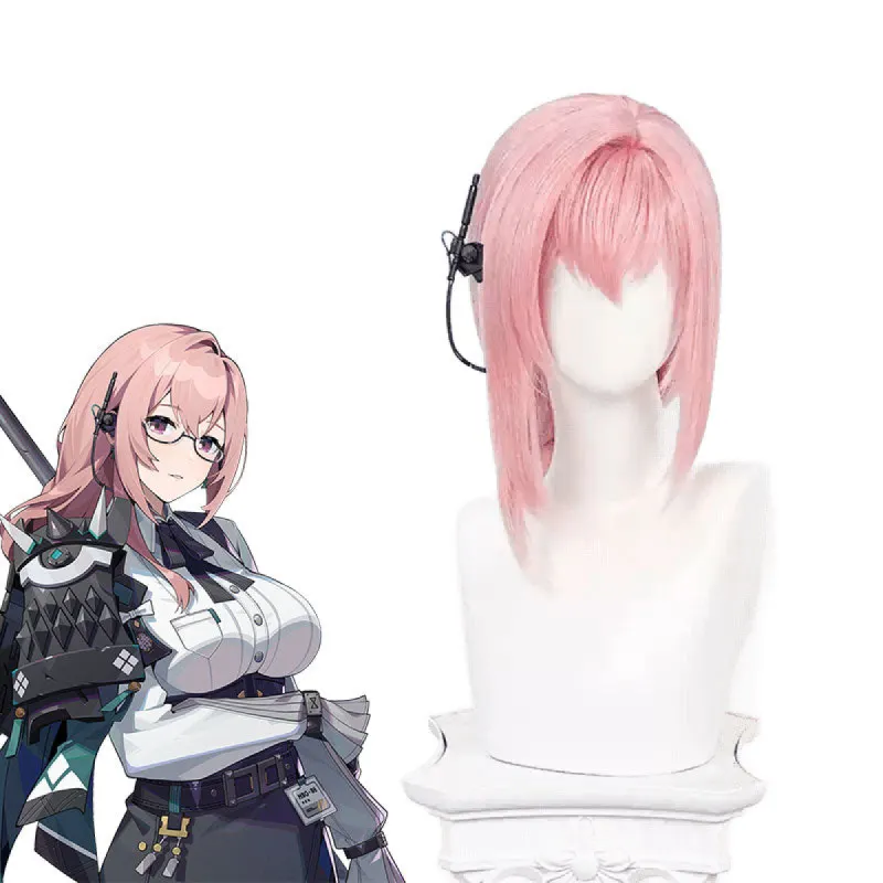 Zenless Zone Zero Tsukishiro Yanagi Pink Cosplay Wig sold by Lemail wig