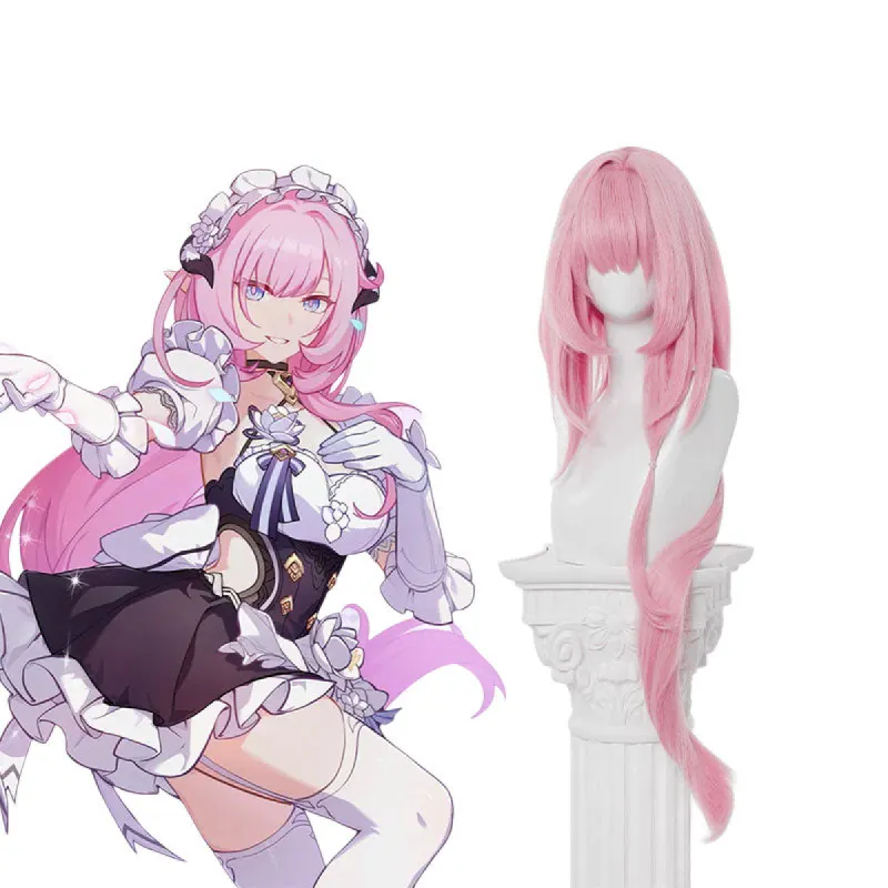 Lemailwig Honkai Impact 3rd Elysia Maid Pink Cosplay Wig sold by Lemail wig