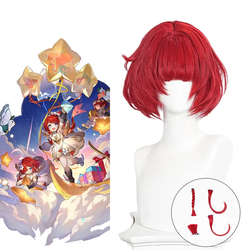 Lemailwig Honkai Star Rail Tribbie Red Cosplay Wig sold by Lemail wig