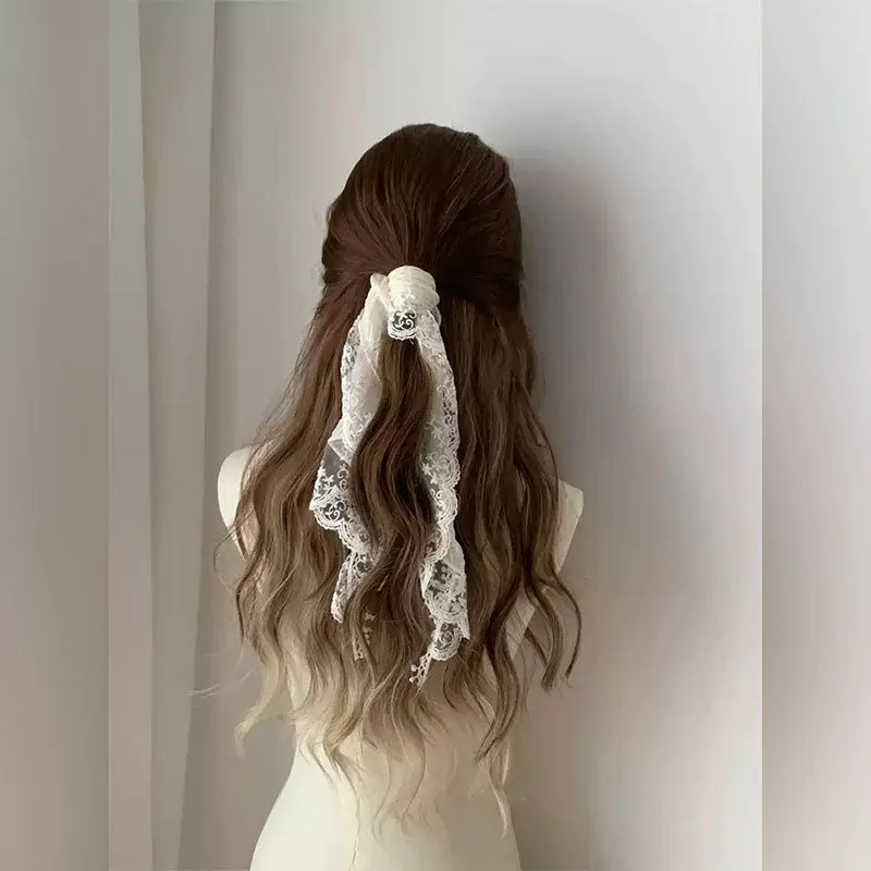 Lemailwig Brown Gradient Curly Front Lace Wig sold by Lemail wig product image thumbnail 2
