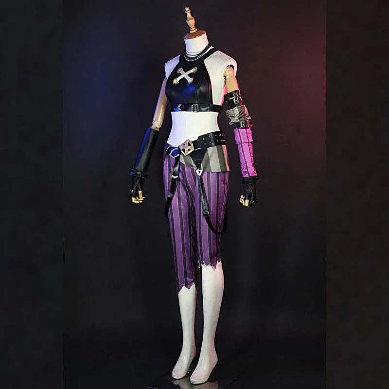 Lemailwig Anime LOL Arcane Jinx Cosplay Costume sold by Lemail wig product image thumbnail 5