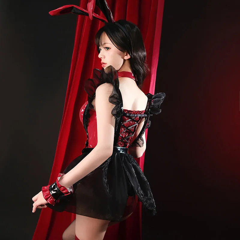 【Final Stock】L-email Wig Sexy Black Mixed Red Bunny Girl Cosplay Costume sold by Lemail wig product image thumbnail 5