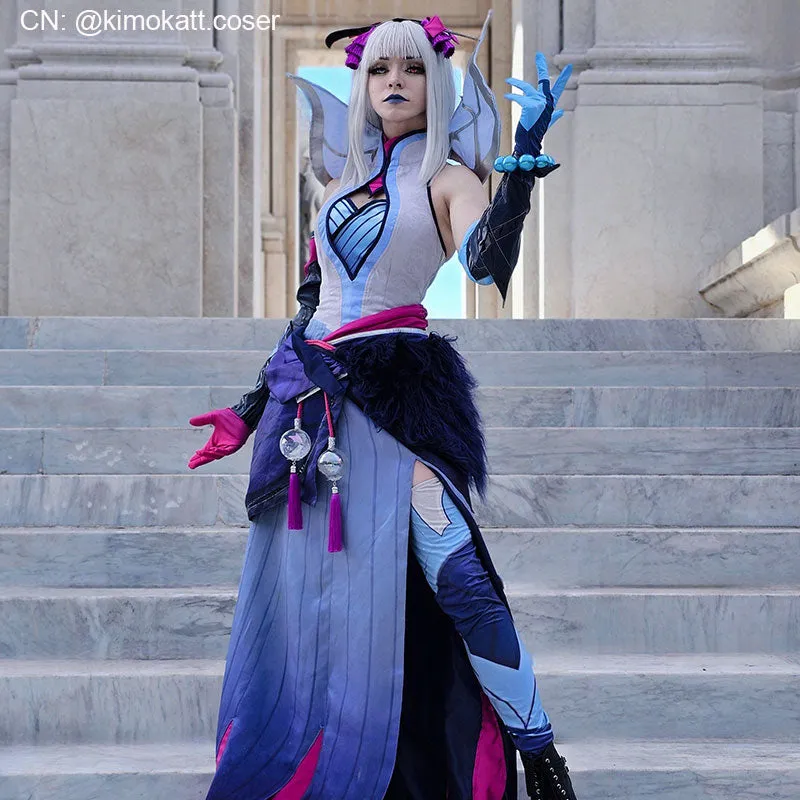 【Last Batch】L-email Wig LOL Snow Moon Morgana Cosplay Costume sold by Lemail wig