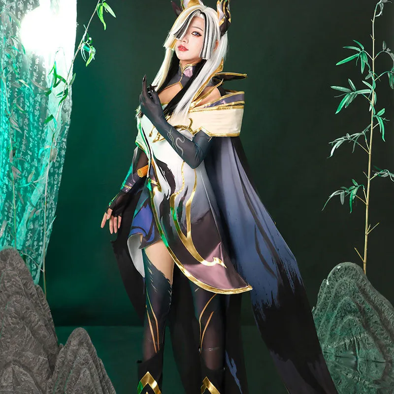 【Last Batch】LOL Calligraphia Xayah Cosplay Costume Halloween Costume sold by Lemail wig product image thumbnail 3