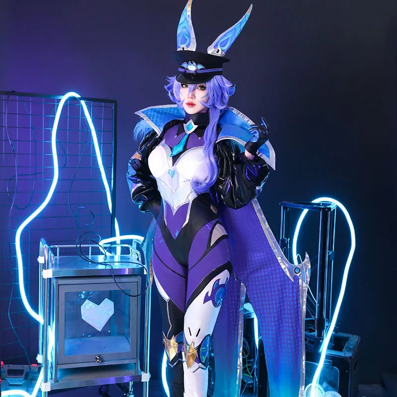 【48HR SHIP】L-email Wig LOL Battle Bat Xayah Cosplay Costume Halloween Costume sold by Lemail wig product image thumbnail 3