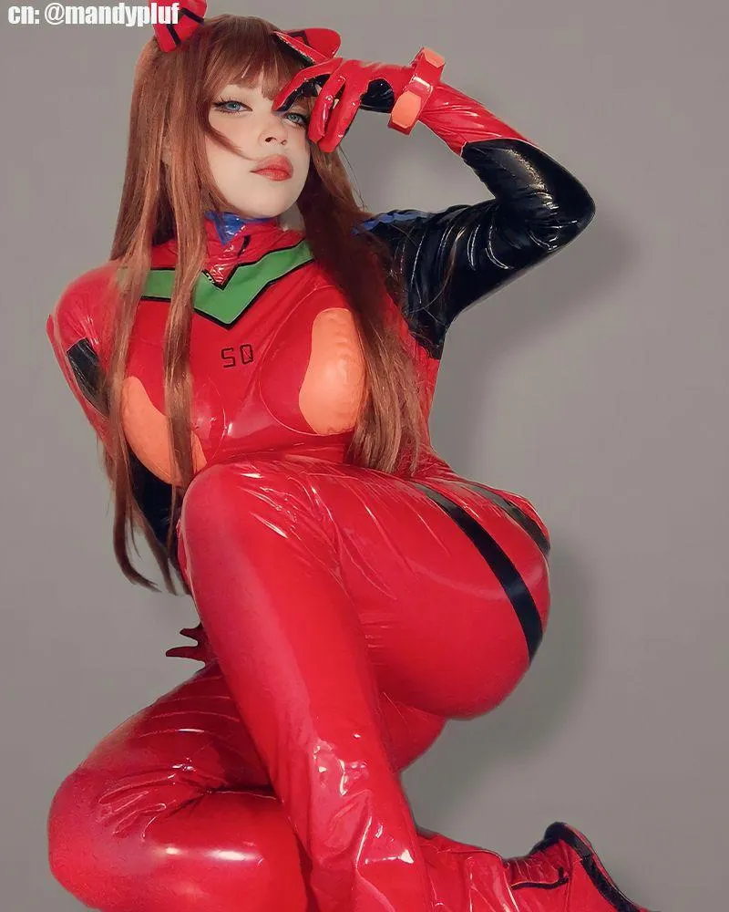 【In Stock】L-email Wig EVA Asuka Langley Combat Suit Cosplay Costume sold by Lemail wig