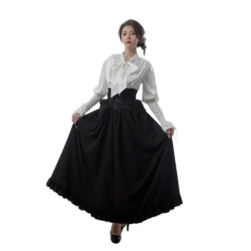 Lemail Wig Retro Vintage 2 Sets Women Dress Cosplay Costume sold by Lemail wig
