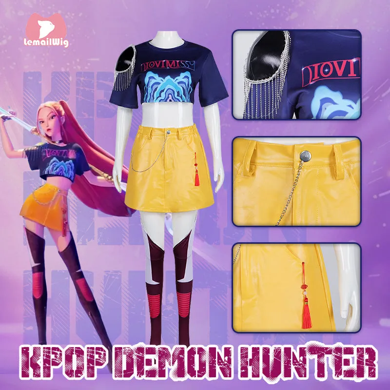 【In Stock】 L-email Wig KPOP Demon Hunter MIRA Cosplay Costume sold by Lemail wig