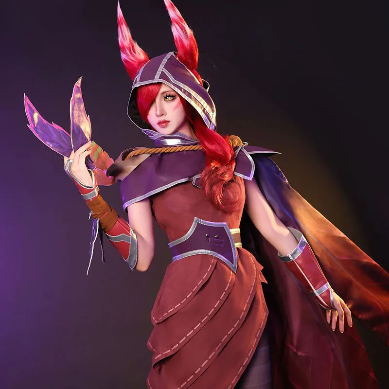 【In Stock 】L-email Wig LOL Xayah The Rebel Cosplay Costume sold by Lemail wig product image thumbnail 2