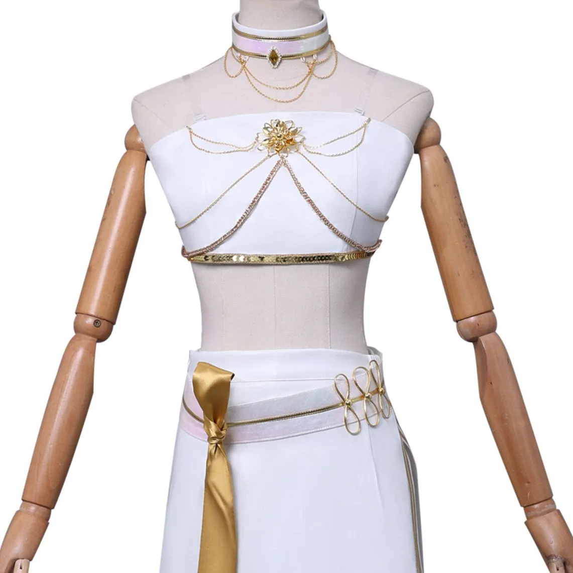 L-email Wig Mira White Outfit Full Set (XS-XXXL) sold by Lemail wig product image thumbnail 3
