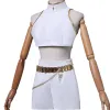L-email Wig Kpop Demon Hunter White Outfit Rumi Full Set (XS-XXXL) sold by Lemail wig