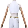 L-email Wig Kpop Demon Hunter White Outfit Rumi Full Set (XS-XXXL) sold by Lemail wig