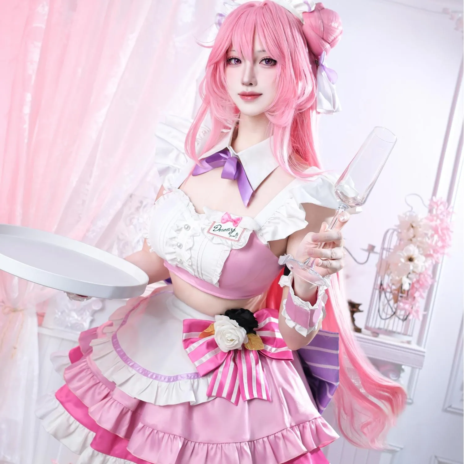 【48HR SHIP】L-email Wig Goddess of Victory: Nikke DOROTHY Maid Cosplay Costume sold by Lemail wig