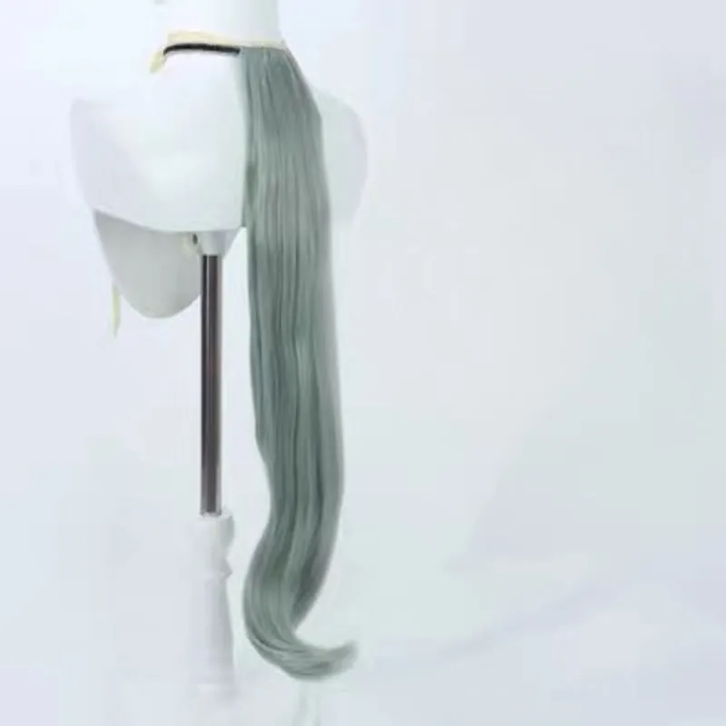 L-email Wig Umamusume:Pretty Derby Seiun Sky Light Green Cosplay Wig Ears And Tail sold by Lemail wig product image thumbnail 5
