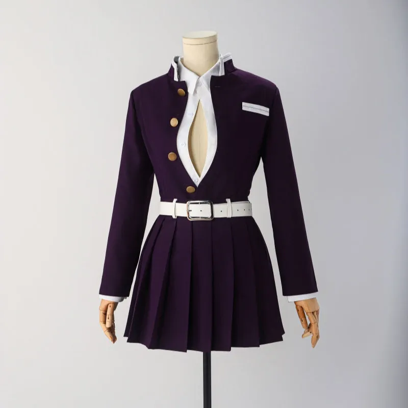 L-email Wig Demon Slayer Kimetsu no Yaiba Kanroji Mitsuri Uniform Halloween Cosplay Costume And Wig Full Set sold by Lemail wig product image thumbnail 5