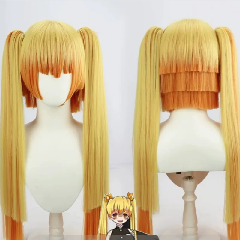 L-email Wig Demon Slayer Zenitsu Agatsuma Halloween Cosplay Wig sold by Lemail wig