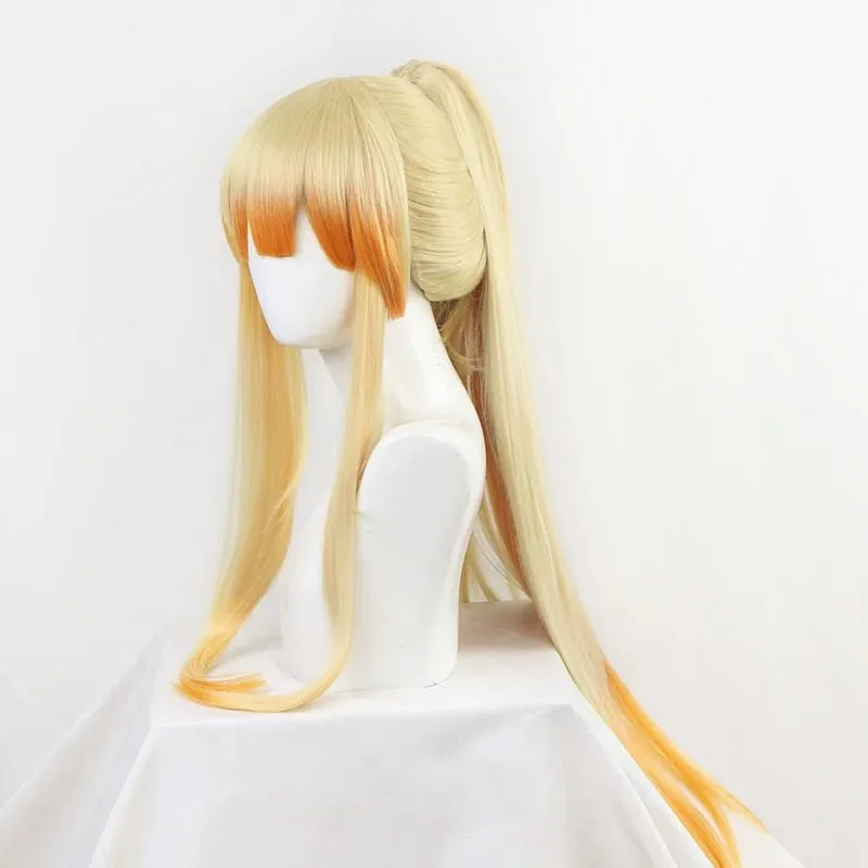 L-email Wig Demon Slayer Zenitsu Agatsuma 90cm Halloween Cosplay Wig sold by Lemail wig product image thumbnail 2