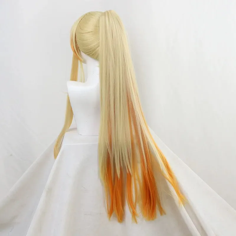 L-email Wig Demon Slayer Zenitsu Agatsuma 90cm Halloween Cosplay Wig sold by Lemail wig product image thumbnail 3